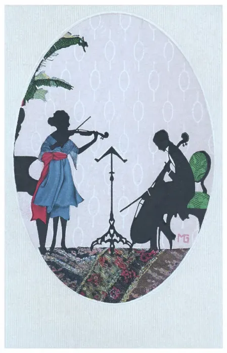 Framed Print : Silhouette - Postcard Design
