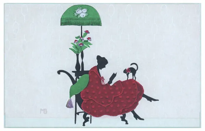 Framed Print : Silhouette - Postcard Design Framed Print : Silhouette - Postcard Design