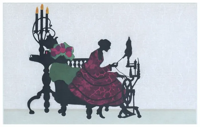 Framed Print : Silhouette - Postcard Design Framed Print : Silhouette - Postcard Design