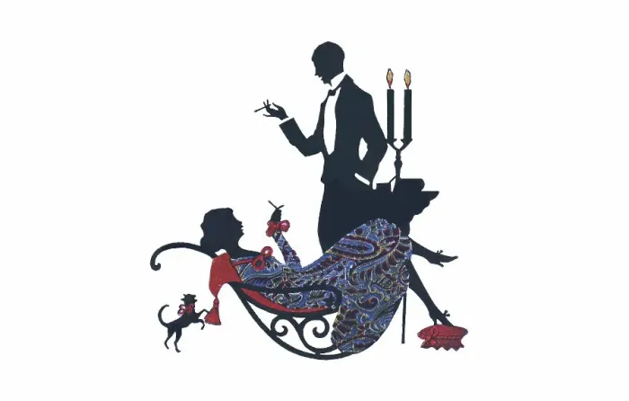 Framed Print : Silhouette - Postcard Design Framed Print : Silhouette - Postcard Design