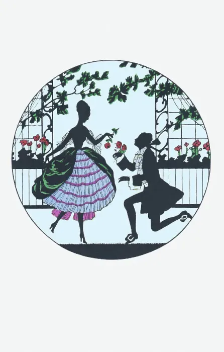 Framed Print : Silhouette - Postcard Design Framed Print : Silhouette - Postcard Design