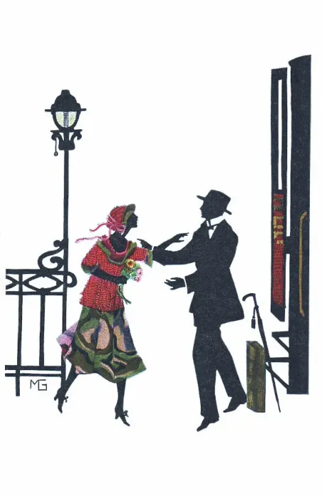 Framed Print : Silhouette - Postcard Design Framed Print : Silhouette - Postcard Design