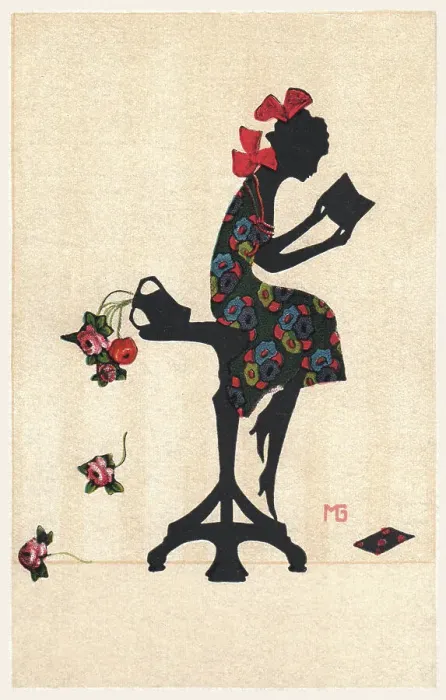 Framed Print : Silhouette - Postcard Design Framed Print : Silhouette - Postcard Design