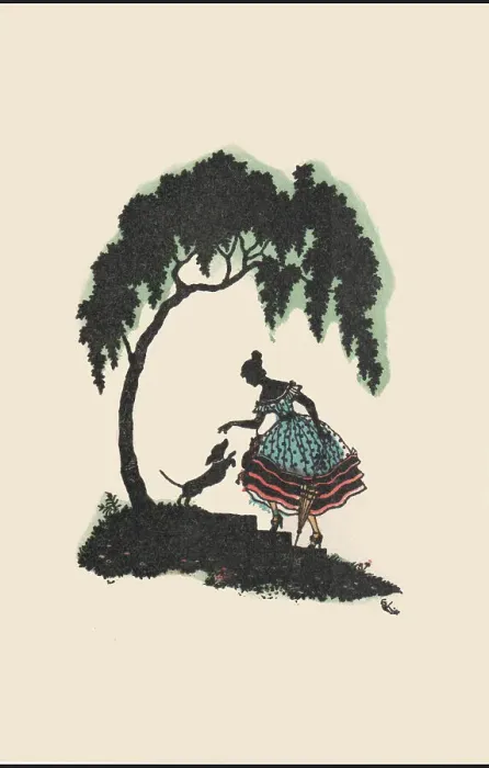 Framed Print : Silhouette - Postcard Design Framed Print : Silhouette - Postcard Design