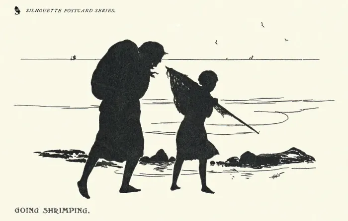Framed Print : Silhouette - Postcard Design