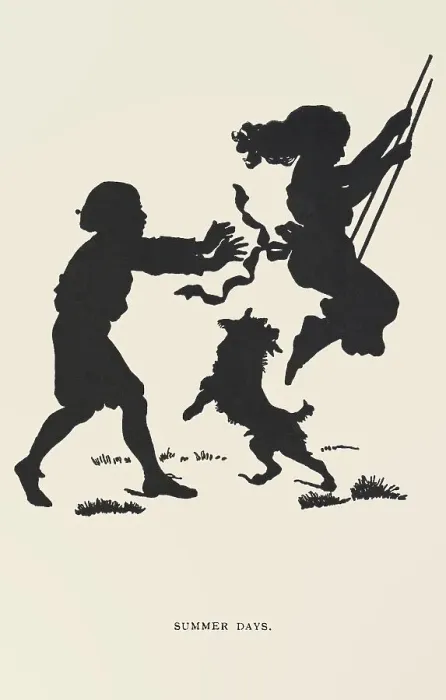 Framed Print : Silhouette - Postcard Design Framed Print : Silhouette - Postcard Design