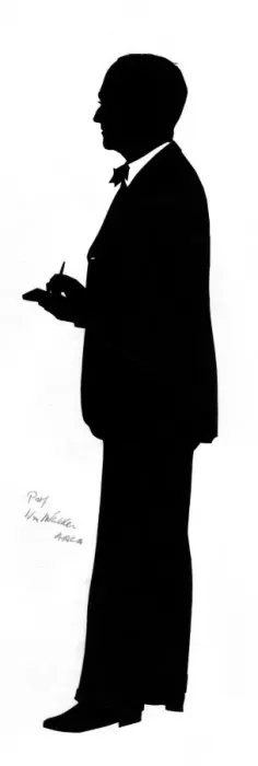 Framed Print : Silhouette of Professor William Walker ARCA Framed Print : Silhouette of Professor William Walker ARCA