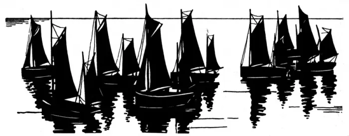 Framed Print : Silhouette of sailing boats on the water Framed Print : Silhouette of sailing boats on the water