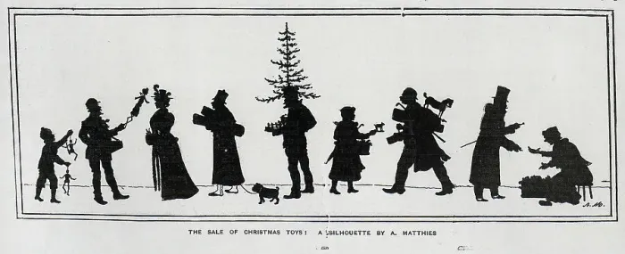 Framed Print : Silhouette of the sale of Christmas Toys Framed Print : Silhouette of the sale of Christmas Toys
