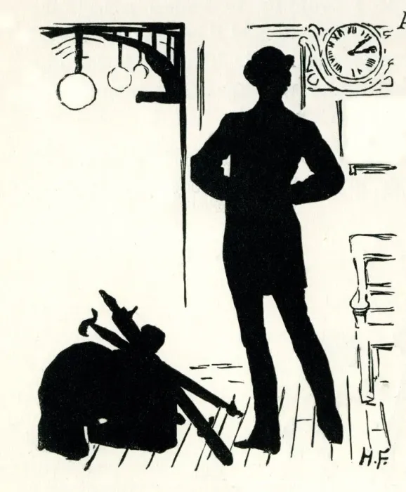 Framed Print : Silhouette, At the Station Framed Print : Silhouette, At the Station