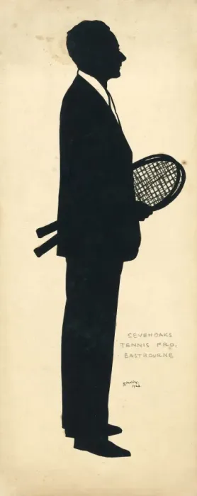 Framed Print : Silhouette of a tennis player Framed Print : Silhouette of a tennis player