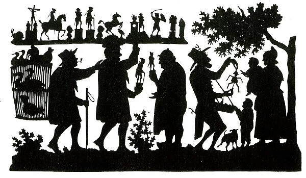 Silhouette, Travelling salesman and toy seller