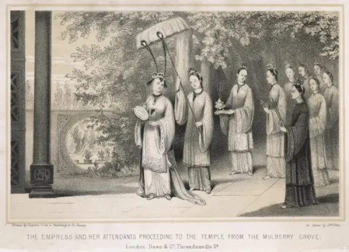 Framed Print : Silk Ceremony / China Framed Print : Silk Ceremony / China