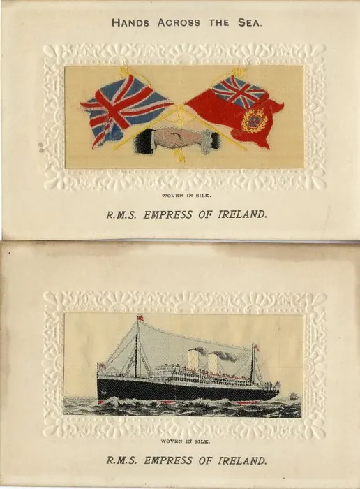 Framed Print : Silk postcards, RMS Empress of Ireland Framed Print : Silk postcards, RMS Empress of Ireland