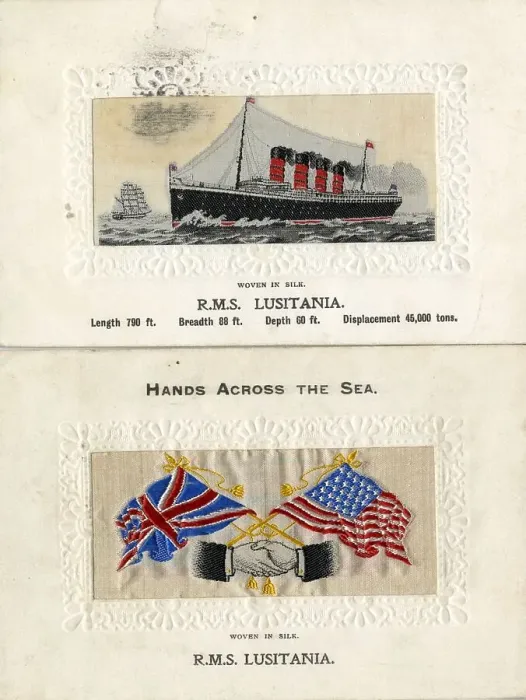 Framed Print : Silk postcards, RMS Lusitania Framed Print : Silk postcards, RMS Lusitania