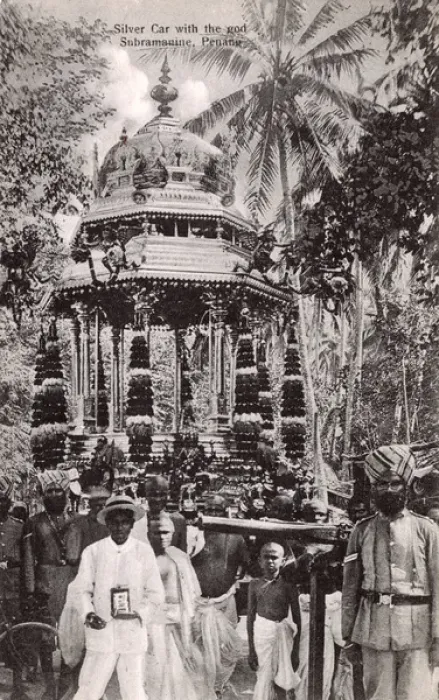 Framed Print : The Silver Car with the God Marugan, Penang, Malaysia Framed Print : The Silver Car with the God Marugan, Penang, Malaysia