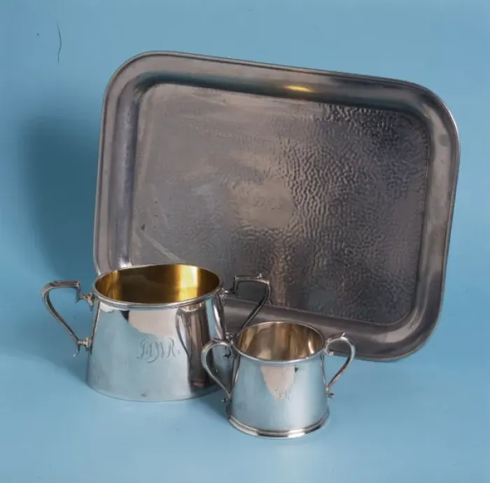 Framed Print : Silver cups and a Silver Platter Framed Print : Silver cups and a Silver Platter