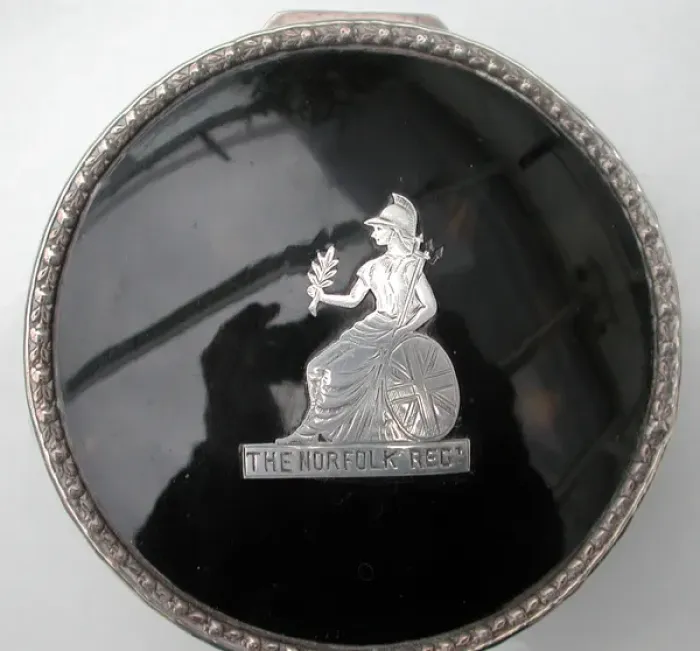 Framed Print : Silver jewellery box with tortoiseshell lid Framed Print : Silver jewellery box with tortoiseshell lid