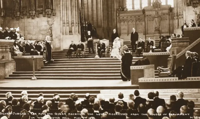 Framed Print : Silver Jubilee - 1935 - Address at Houses of Parliament Framed Print : Silver Jubilee - 1935 - Address at Houses of Parliament