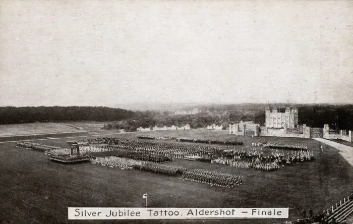 Framed Print : The Silver Jubilee Aldershot Military Tattoo. An annual event dating back to 1894 Framed Print : The Silver Jubilee Aldershot Military Tattoo. An annual event dating back to 1894