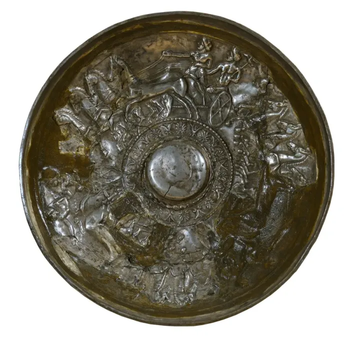 Framed Print : Silver patera. Iberian art Framed Print : Silver patera. Iberian art