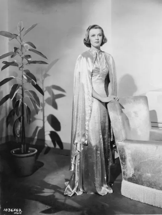 Framed Print : Silver sheathed gown for Margaret Sullivan in Three Comrades Framed Print : Silver sheathed gown for Margaret Sullivan in Three Comrades