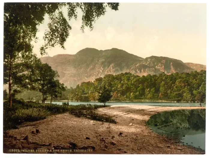 Framed Print : Silver Strand and Ben Venue, Trossachs, Scotland Framed Print : Silver Strand and Ben Venue, Trossachs, Scotland