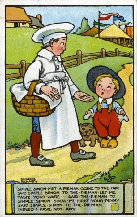 Framed Print : Simple Simon met a pieman Framed Print : Simple Simon met a pieman