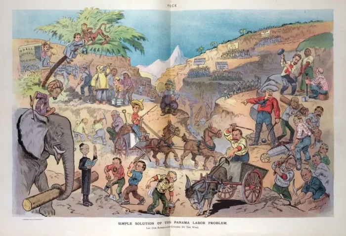 Framed Print : Simple solution of the Panama labor problem Framed Print : Simple solution of the Panama labor problem