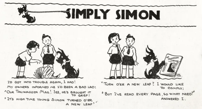 Framed Print : Simply Simon Cartoon Strip by Iris Chick Framed Print : Simply Simon Cartoon Strip by Iris Chick