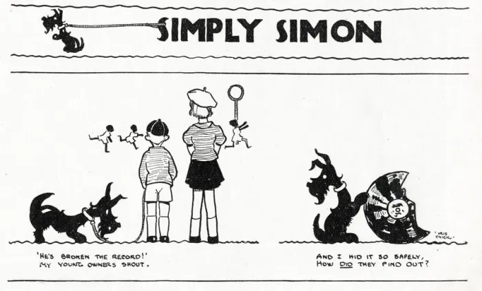 Framed Print : Simply Simon Cartoon Strip by Iris Chick Framed Print : Simply Simon Cartoon Strip by Iris Chick