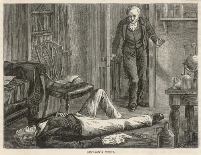 Framed Print : Simpson / Chloroform / 1847 Framed Print : Simpson / Chloroform / 1847