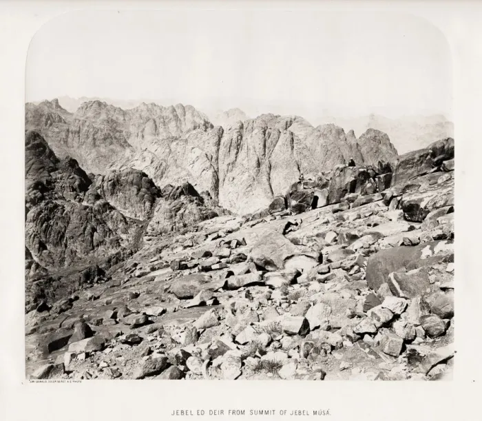 Framed Print : Sinai - Jebel ed Deir from the summit of Jebel Musa Framed Print : Sinai - Jebel ed Deir from the summit of Jebel Musa