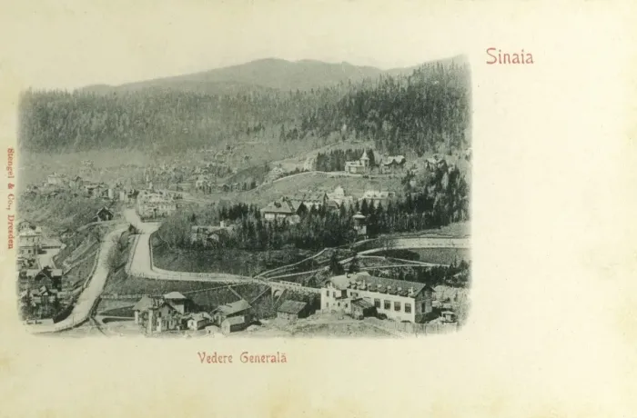 Framed Print : Sinaia - General panoramic view Framed Print : Sinaia - General panoramic view