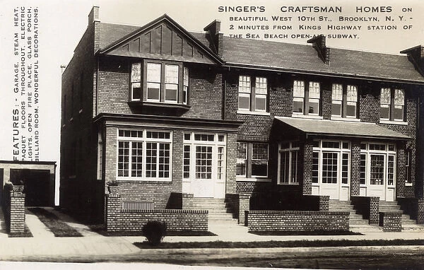 Singers Craftsman Homes, Brooklyn, New York, USA