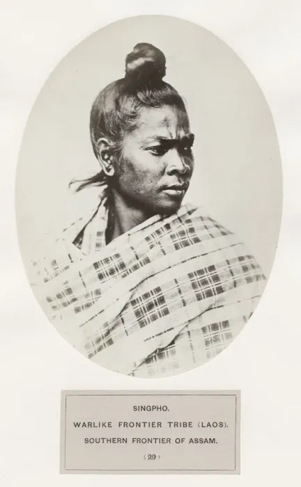 Framed Print : Singhpo, warlike frontier tribe, southern frontier of Assam Framed Print : Singhpo, warlike frontier tribe, southern frontier of Assam