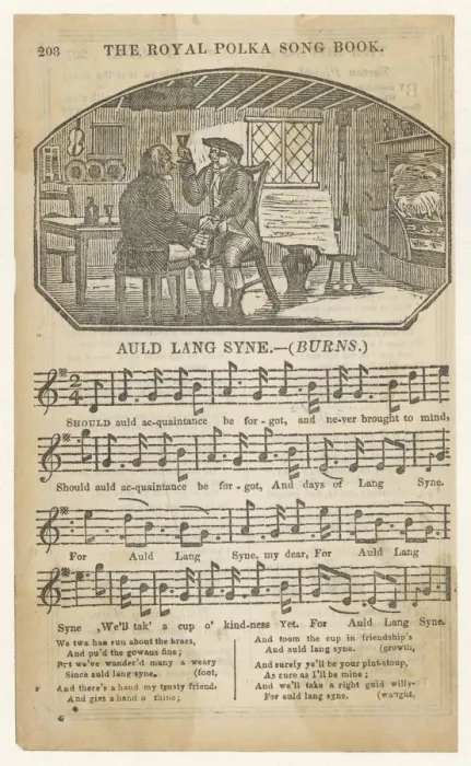 Framed Print : Singing Auld Lang Syne Framed Print : Singing Auld Lang Syne
