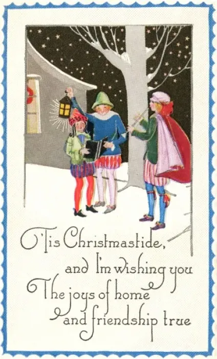 Framed Print : Singing carols in the snow Framed Print : Singing carols in the snow