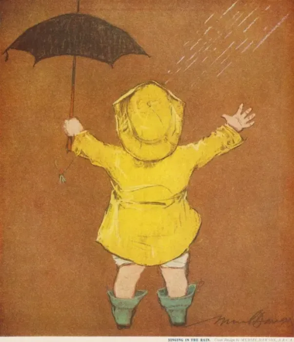 Framed Print : Singing in the Rain by Muriel Dawson Framed Print : Singing in the Rain by Muriel Dawson