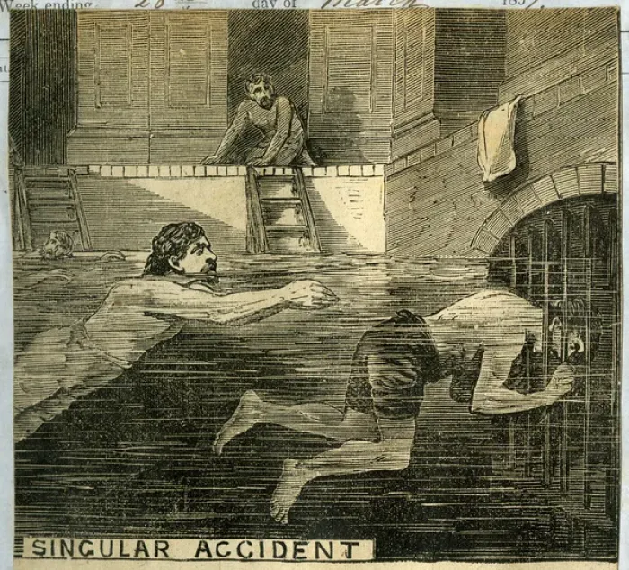 Framed Print : Singular Accident - drowning in a swimming pool Framed Print : Singular Accident - drowning in a swimming pool