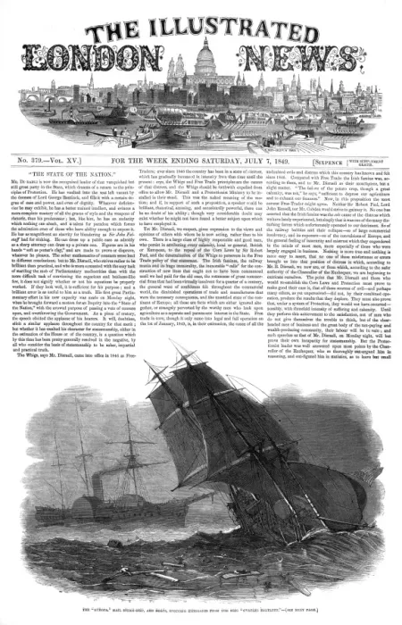 Framed Print : The sinking of the Brig Charles Bartlett, 1849 Framed Print : The sinking of the Brig Charles Bartlett, 1849