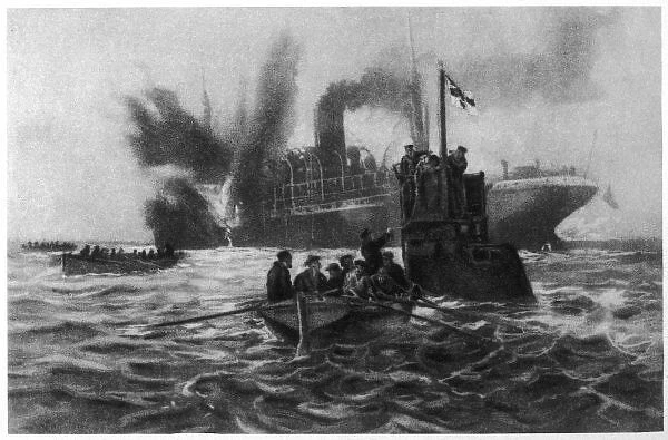 Sinking of Brit Steamer