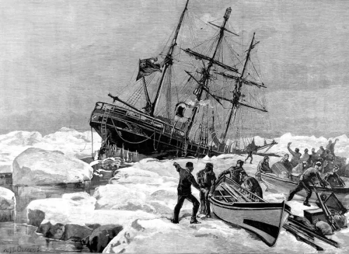 Framed Print : The Sinking of the Eira, Cape Flora, 1881 Framed Print : The Sinking of the Eira, Cape Flora, 1881