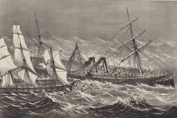 The sinking of the steamship Ville du Havre