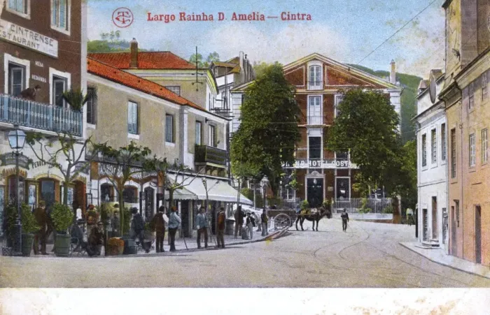 Framed Print : Sintra, Portugal - Largo Rainha D. Amelia Framed Print : Sintra, Portugal - Largo Rainha D. Amelia