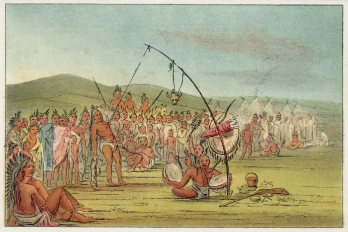 Framed Print : Sioux Ordeal of Sun Framed Print : Sioux Ordeal of Sun