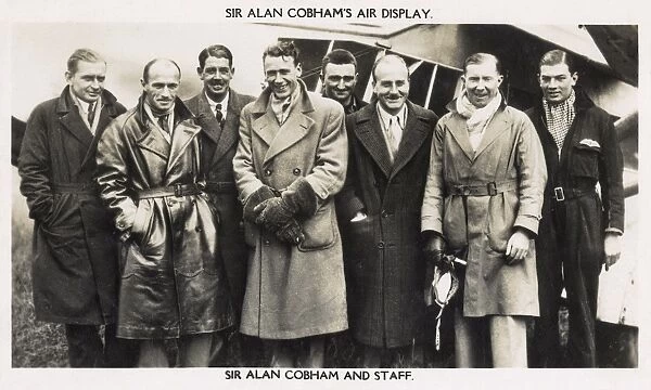 Sir Alan John Cobham and staff