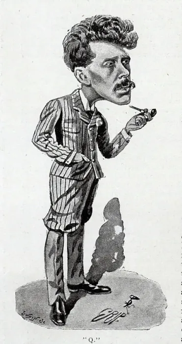 Framed Print : Sir Arthur Quiller-Couch, writer, caricature Framed Print : Sir Arthur Quiller-Couch, writer, caricature