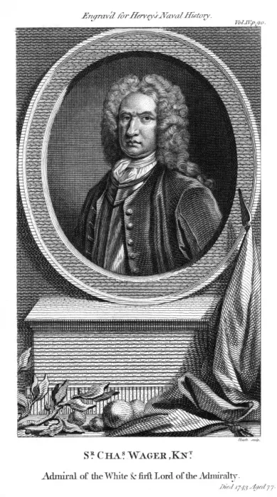 Framed Print : Sir Charles Wager Framed Print : Sir Charles Wager