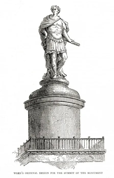 Framed Print : Sir Christopher Wrens original design to go at the summit of Monument to the Great Fire Framed Print : Sir Christopher Wrens original design to go at the summit of Monument to the Great Fire